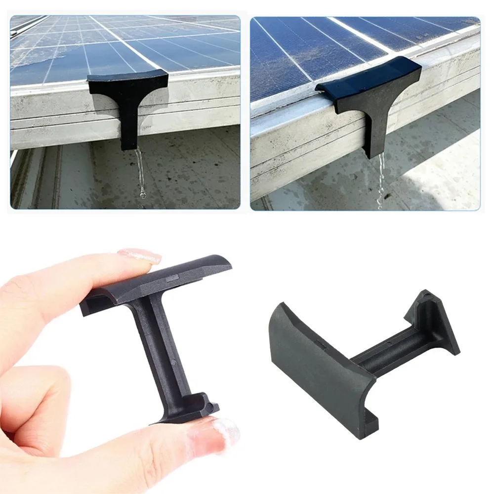 Solar Panel Water Drainage Clips Photovoltaic Panel Diversion Clip 30/35/40mm Mud Removal Clamp For Solar Panel Cleaning Clips