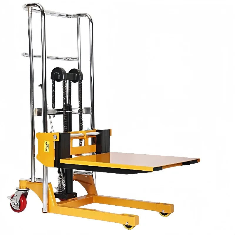 Lightweight Hydraulic Stacker 400kg Mini Manual Lift Truck SDDJ400 For Warehouse Workshop Loading