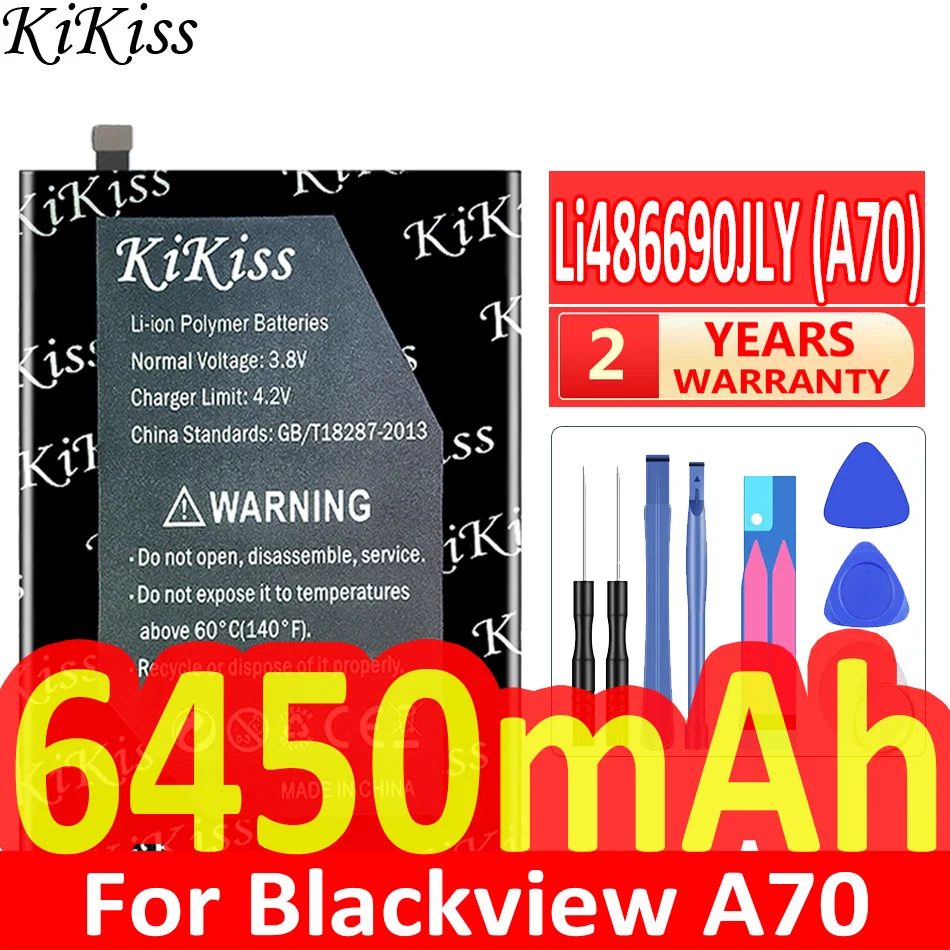 For Blackview A70 Li486690JLY 6450mAh Mobile Phone Battery Lightweight