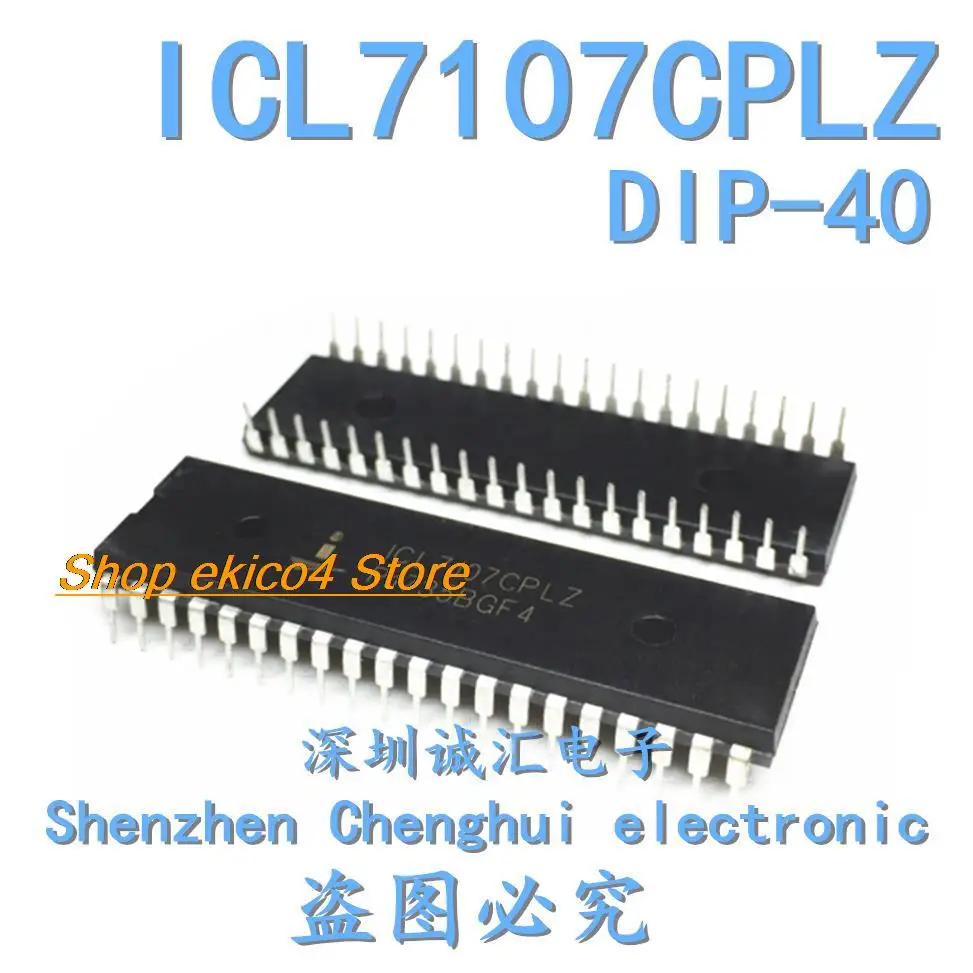 ICL7107CPLZ DIP-40, stock d'origine, 5 pièces