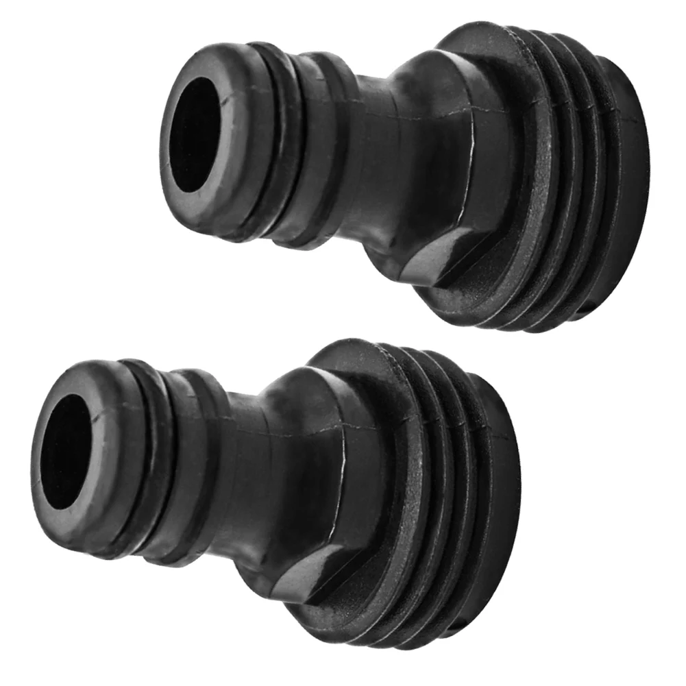 2PC Plastic Hose Connector with 3/4 For BSP Outer Thread Designed for Garden Tap Interface and Standard Hose Coupling