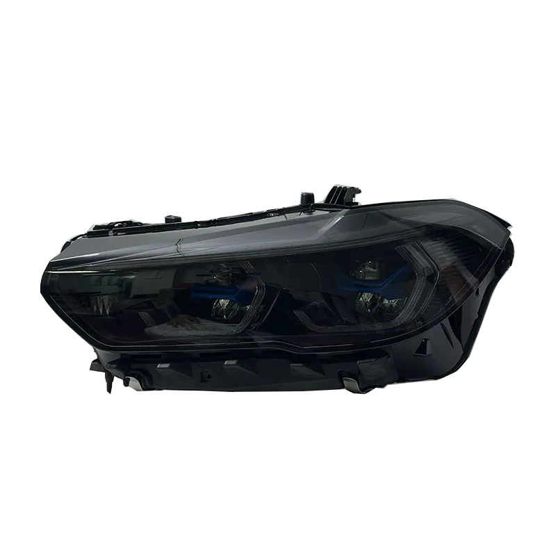 SJC Auto Dual Color DRL Switch Laser Style Headlights for BMW X5 G05 G18 19-22 Car Parts Play and Plug Black Shadow Lighting