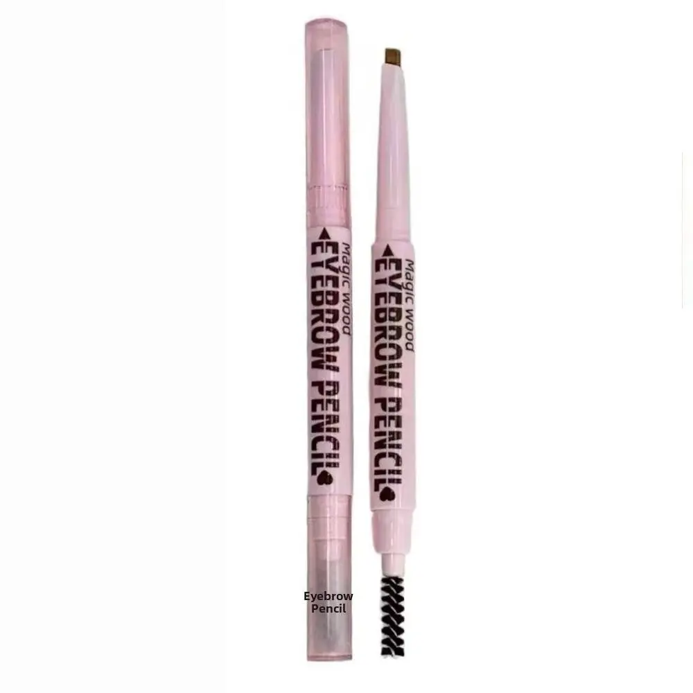 Natural Shade Dual-Ended Eyebrow Pencil 6 Colors Available Retractable Eyebrow Makeup Pencil Long-Lasting with Brush
