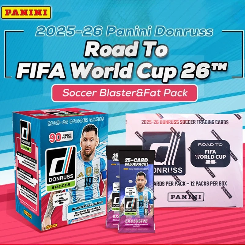 Caja Sorpresa de Tarjetas Coleccionables Panini Donruss Road To FIFA World Cup Star Collection 2026
