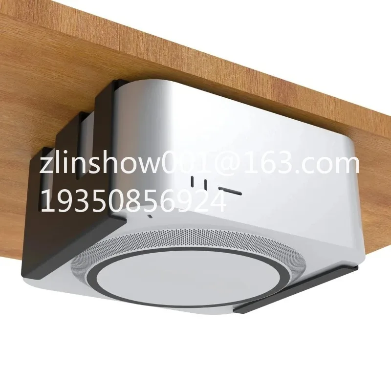Metal Under Desk Mount Bracket Compatible with Mac Mini M4 & Mac Studio, Wall Hanger Storage Holder