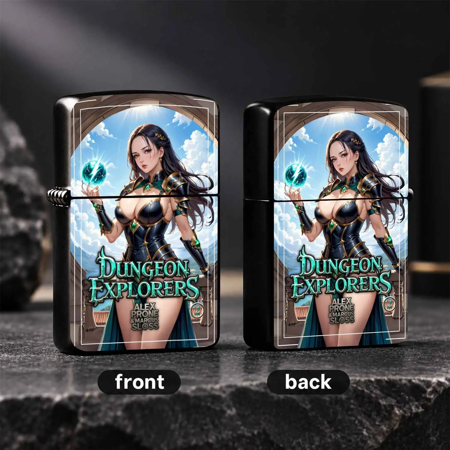 Creative Dungeon Explorers 2 Themed Lighter Exquisite Anime Magical Lady Pattern Design Portable Stylish Item Suitable for Daily Outdoor Travel Multi Scenarios Nice Gift Personal Unique Collectible A  A Humorous And Interesting Lighter