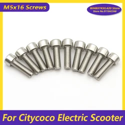 10Pcs M5x16 Screws Brake Disc for Citycoco Electric Scooter Stainless Steel Modification Accessories Parts