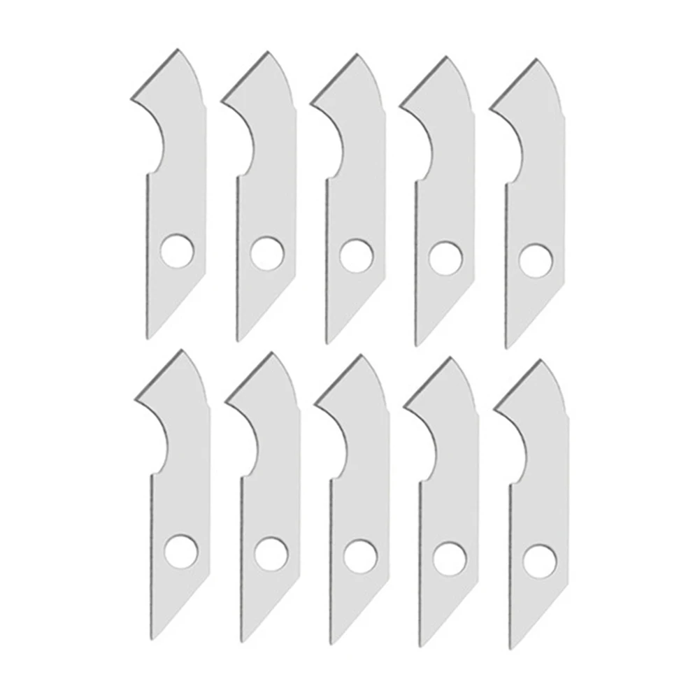 10PCS Hook Blade Alloy Steel Hook Knife For PVC Acrylic Board Plastic Plexiglass Woodworking Cutting Tool With Storage Box