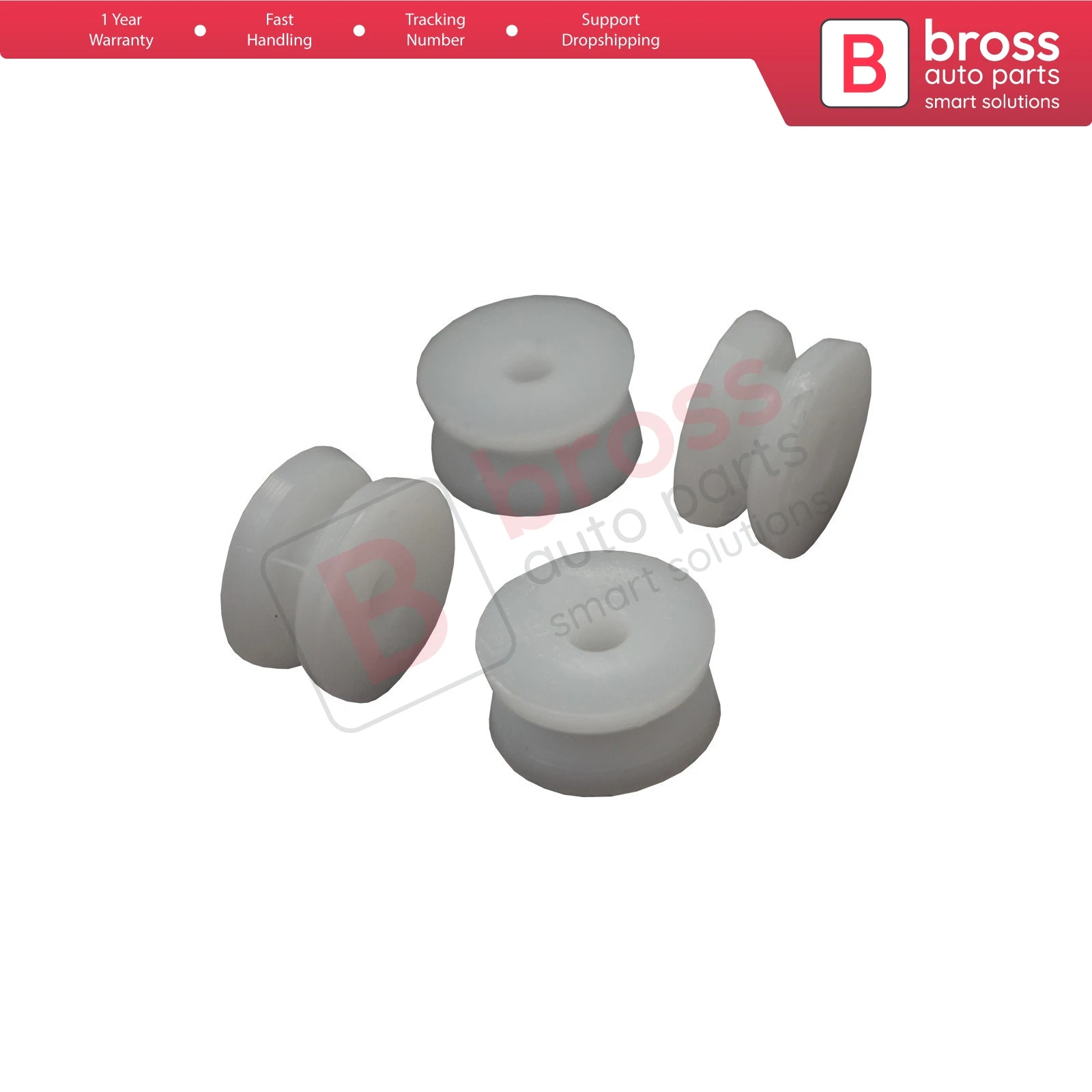 Bross Auto Parts BCF5061 10 Pieces Map Pocket Door Panel Mounting Clips 7700631558 for Renault 9 11 Made in Turkey