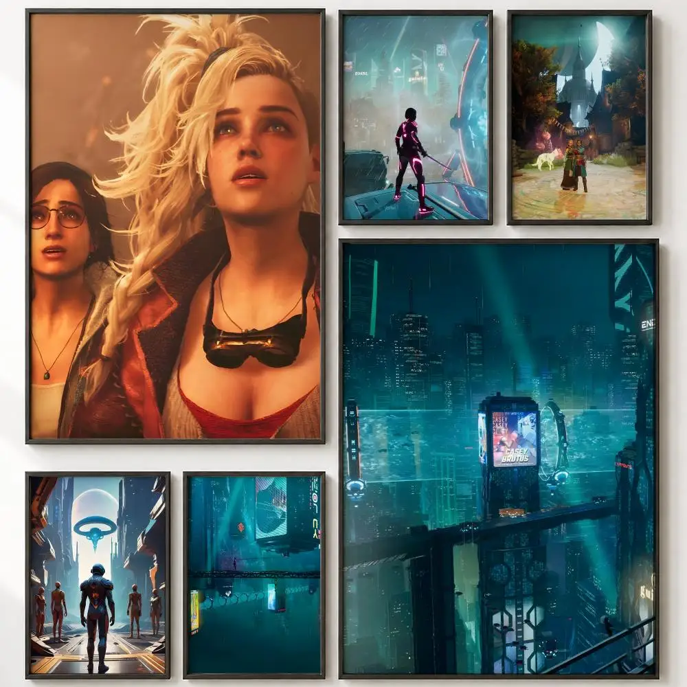 Video Game Split Fiction Poster HD poster wall art self-stick no-residue for home cafe office great gift