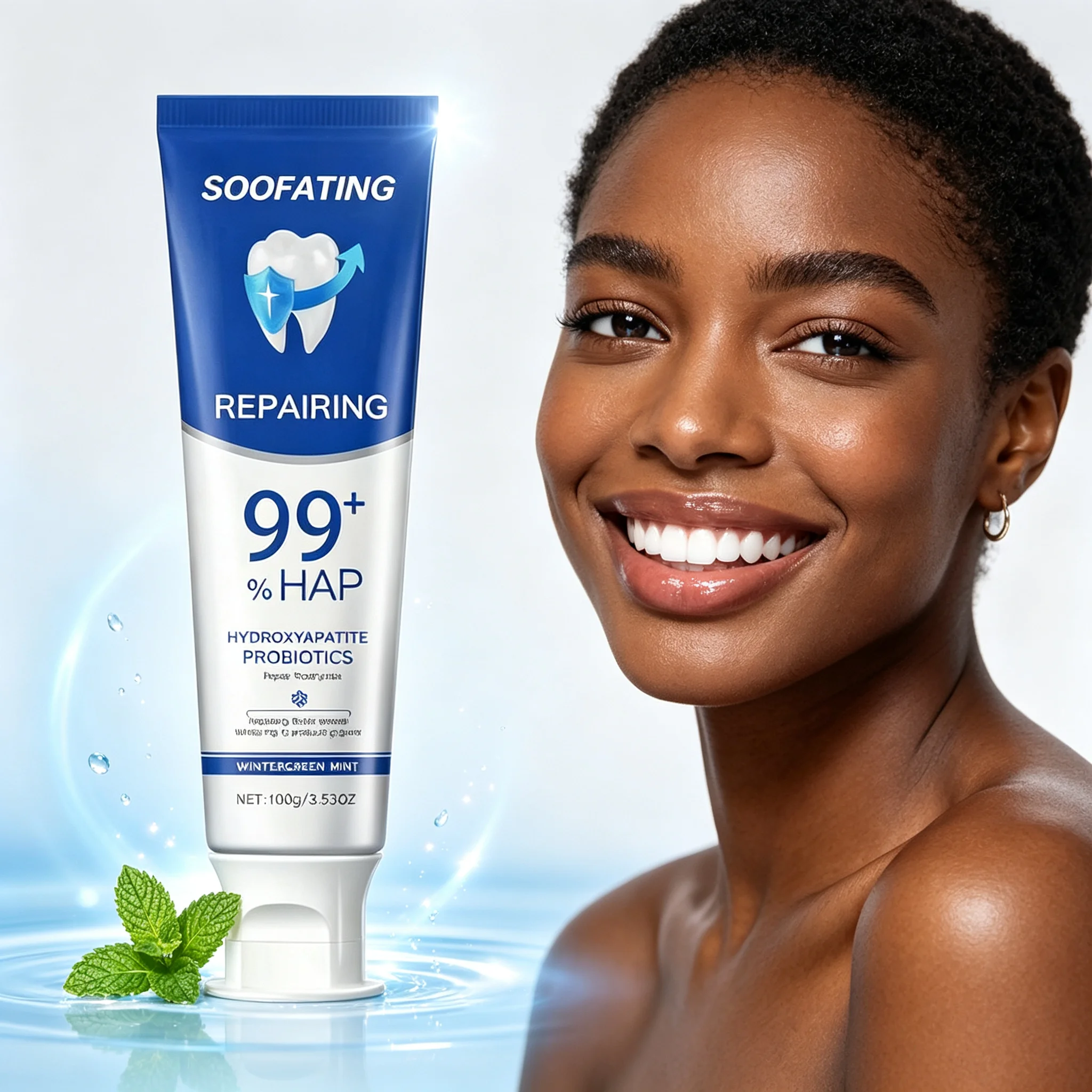Hydroxyapatite Toothpaste - SOOFATING %99 Hidroksiapatit Probiyotik Diş Macunu,