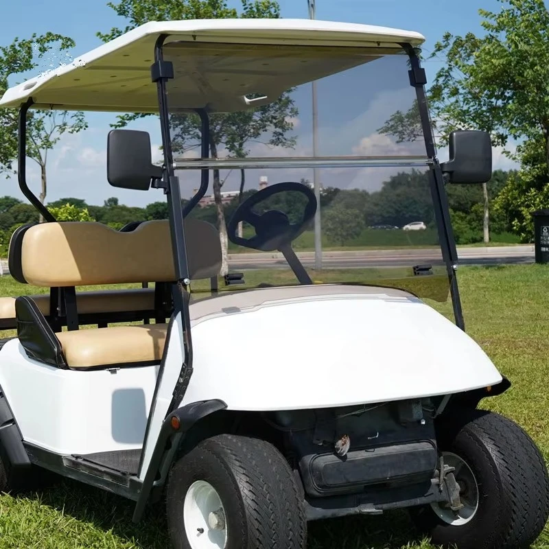 زجاج أمامي قابل للطي من Tawny مقاس 4 مم 5 مم لعربة الجولف EZ GO TXT