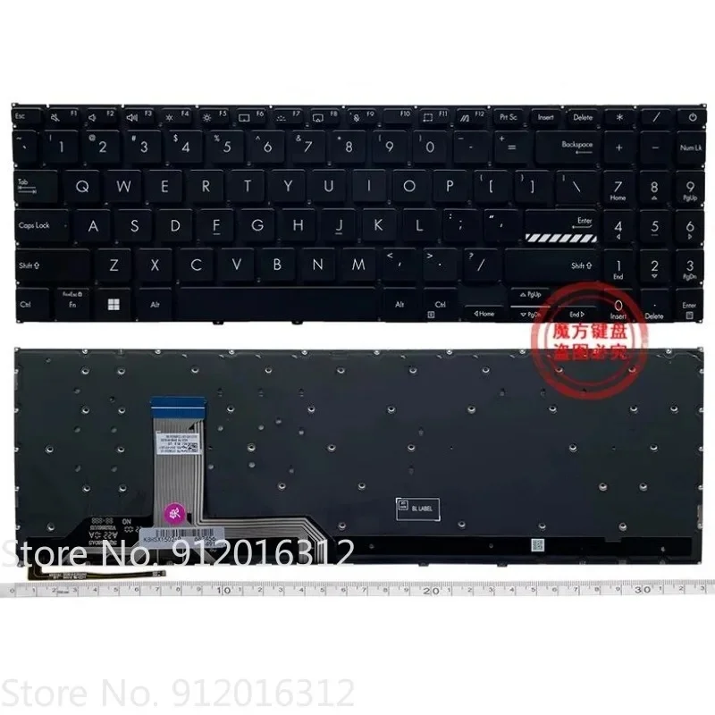d+New US Keyboard for ASUS 2022 Pro16 X1605V X1603Z X1603ZA Vivobook 15 M1603Q M1503Q M1502/Z X1502 X1502ZA X1502Z X1502VA B1502