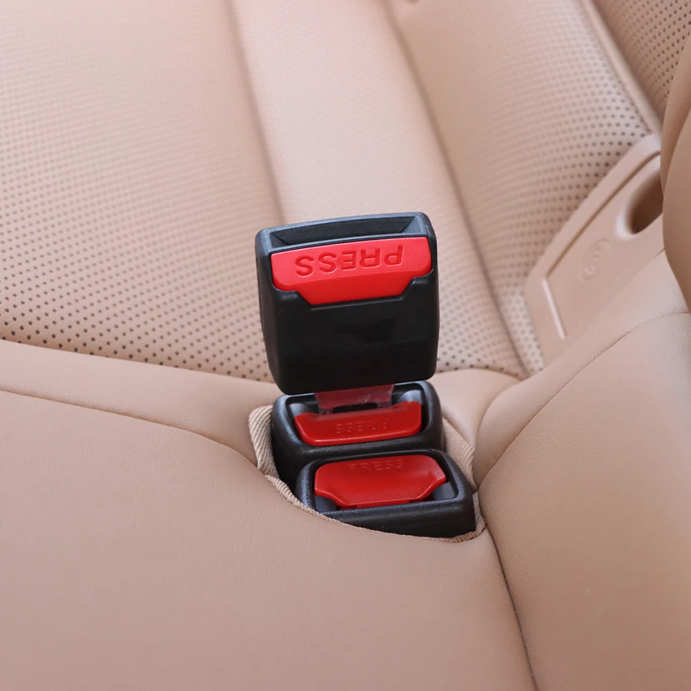 Car Seat Belt Clip Extender Safety Seatbelt Lock Buckle Plug Thick Insert Socket Extender Safety Buckle