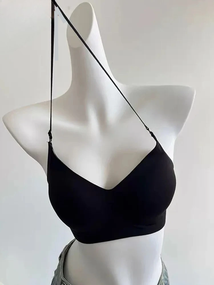 

Бюстгальтер YUQI Push Up без спинки с крестообразным креплением на шее, многофункциональный, бесшовный, с U-образным вырезом, с подкладкой, для увеличения небольшой груди, сексуальный, без косточек