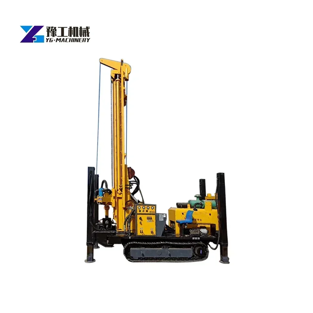 300M hydraulic nail drill machine portable drilling machine Electric Hydraulic Water Well Drilling Machine for Rural Projects