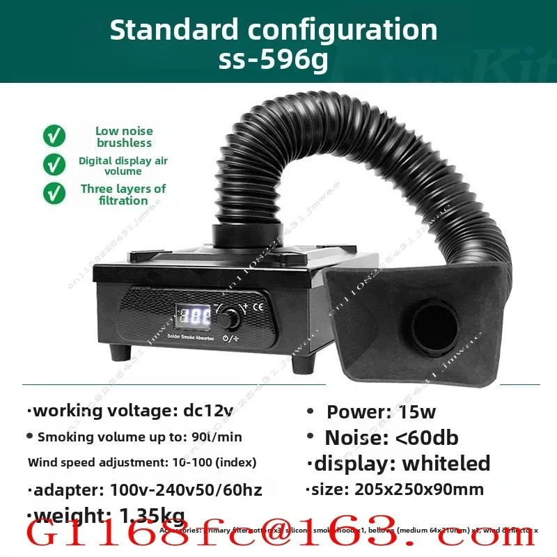 Multi-layer Filter Solder Smoke Purifier Desktop Fume Extractor for Soldering  Marking Air Purification
