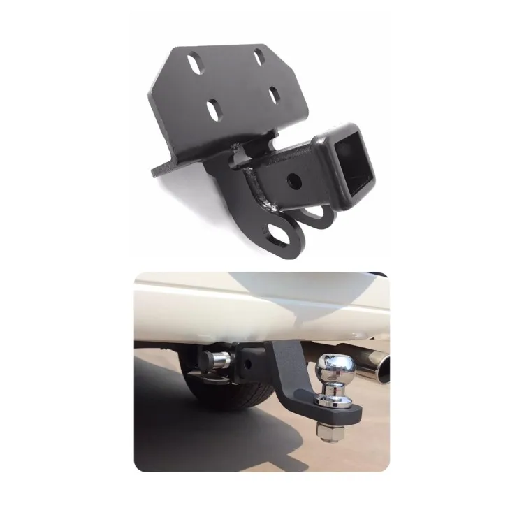 Black steel rear tow hook, fit Toyota Prado LC120