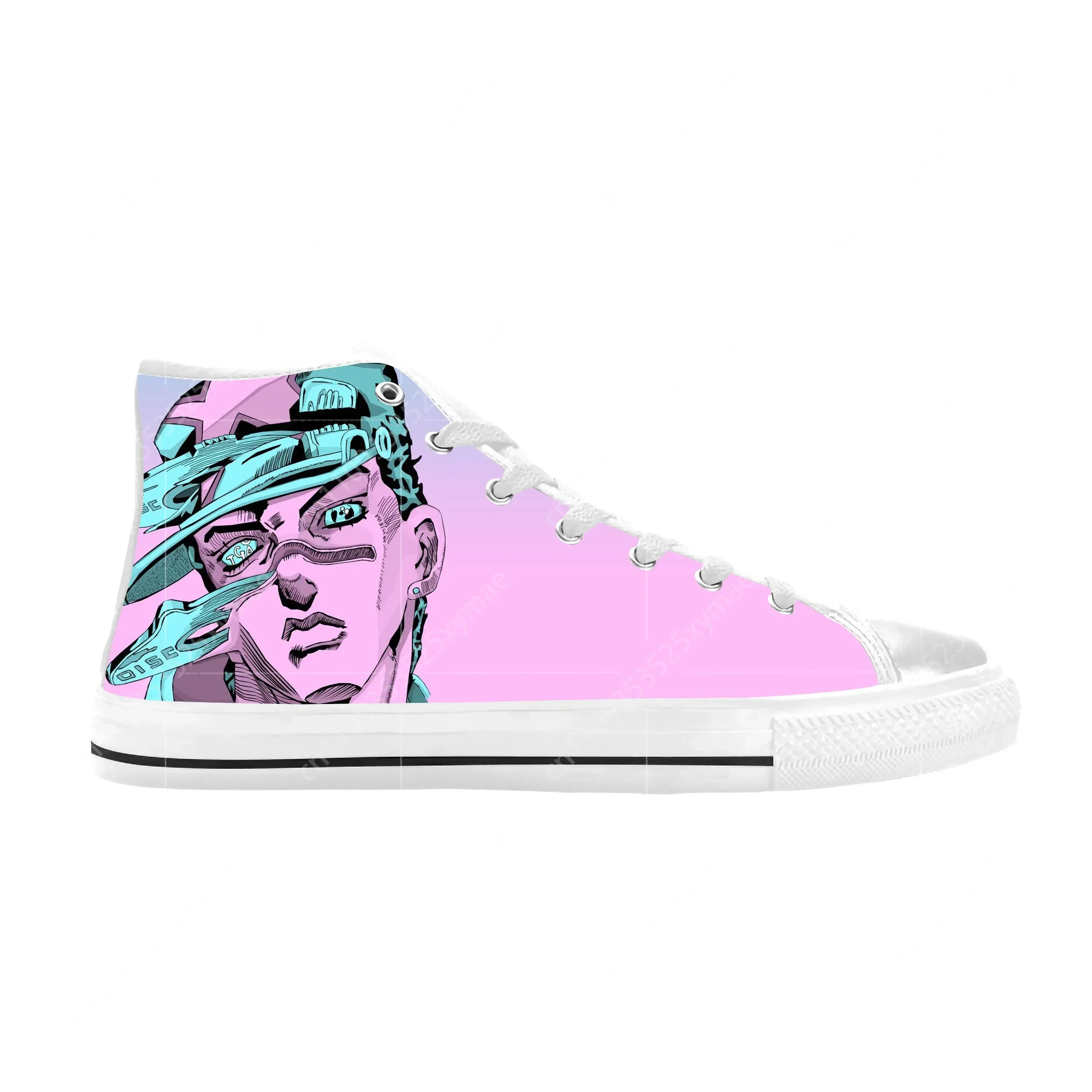 

Anime Manga Jojo Bizarre Adventure Cujoh Jolyne Casual Cloth Shoes High Top Comfortable Breathable 3D Print Men Women Sneakers