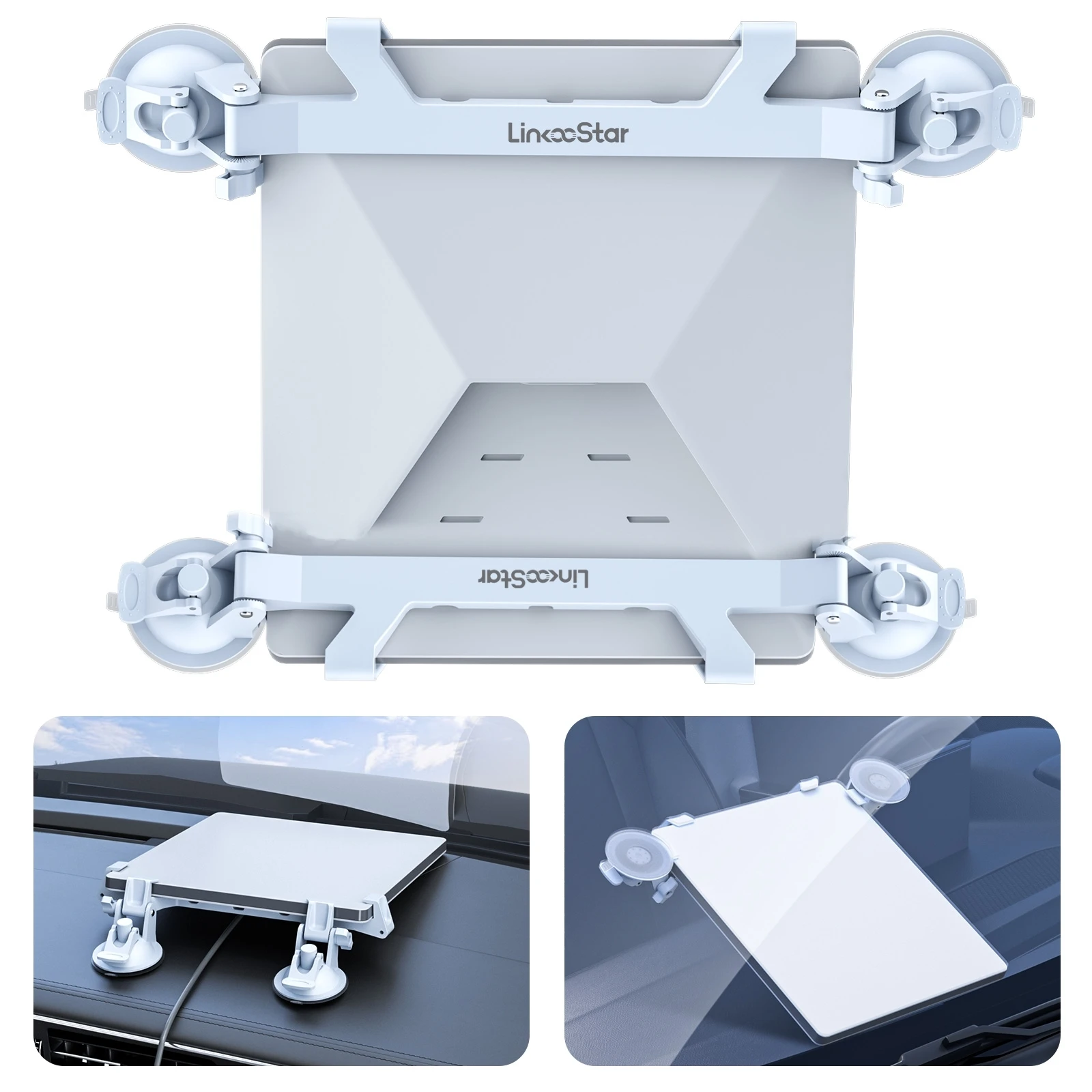 4 Suction Cups and 2 Brackets For Starlink Mini Mount Suction Cup Car Sunroof  Suction Mounting Bracket for RVs Boats Glass roof