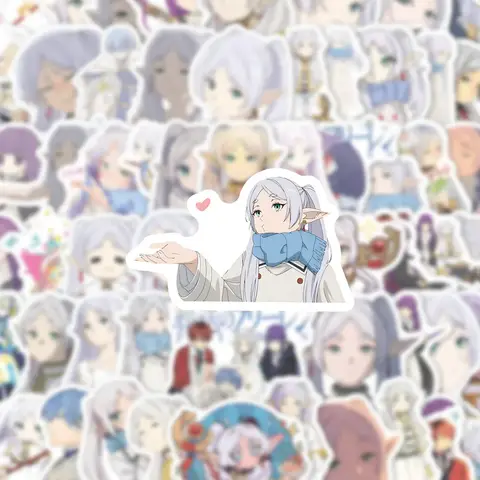 55Pcs Fantasy Elf Adventure Stickers Waterproof Vinyl Decals for Scooter Trunk Water Bottle Stationery