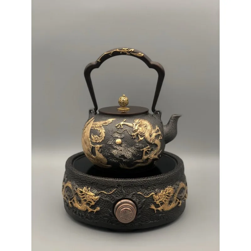 Handmade cast iron teapot