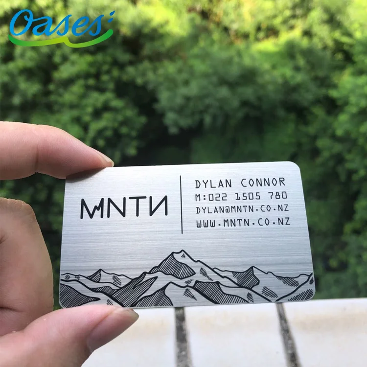 Maßgeschneiderte Query Custom Design Visitenkarten aus Metall mit Mindestbestellmenge 100 Stück