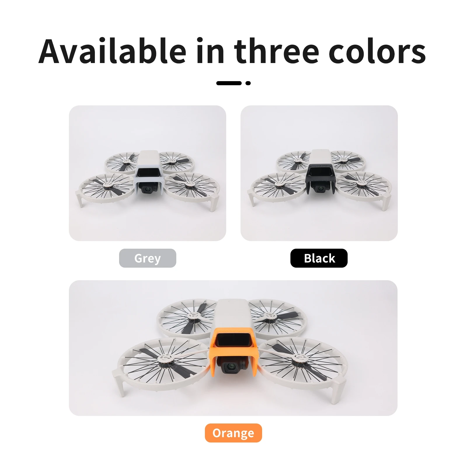 for DJI FLIP Gimbal Lens Hood Plastic Flip Lens Collision Avoider Drone Accessories Orange Black Gray
