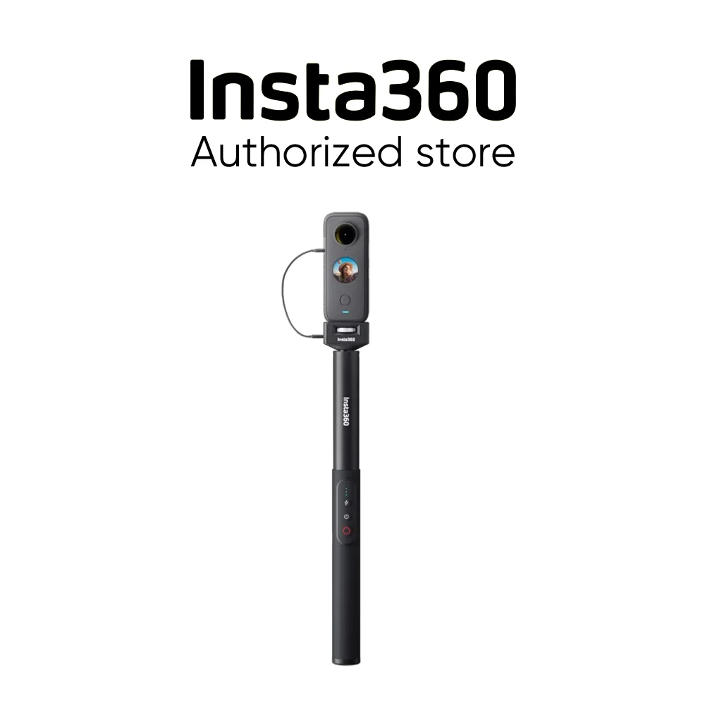 Insta360 Power Selfie Stick Acessórios originais Bateria embutida de alto desempenho aumenta a energia da câmera para ACEPRO2/X4/X3