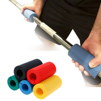 1 /2PCS Barbell Dumbbell Booster Grip Portable Fitness Equipment Fitness Equipment Accessories Avoid Injury Increase Friction