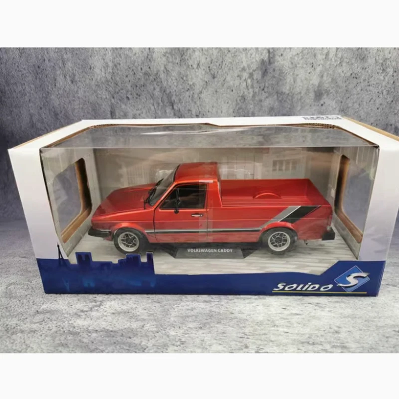 Solido Diecast 1/18 Scale 1982 Caddy MK 1 Pickup Truck Alloy Simulation Car Model Collection Souvenir Static Display Gifts Toys