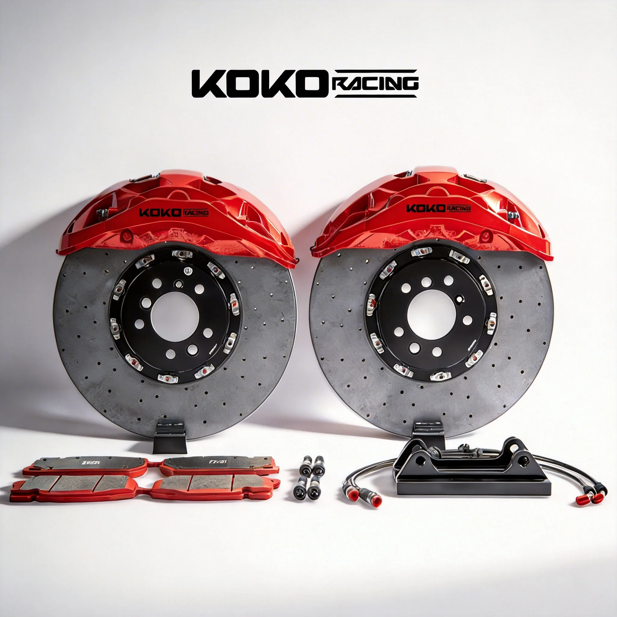 

Комплект больших тормозов KOKO Racing CCB 10N с 10-поршневыми суппортами и силикон-карбидным покрытием, карбон-керамические тормозные диски R20 для AUDI S4 2015 года