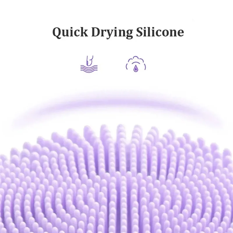 فرشاة الوجه الكهربائية ساخنة مقاوم للماء منظف المسام حزام السيليكون شاحن مغناطيسي جهاز تنظيف الوجه