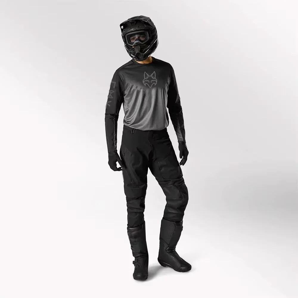 

2025 Summer Men's New Sun Protection Cycling Jersey Long Sleeve Off-Road Motorcycle Shirt Fox Mountain Bike Competition Clothing