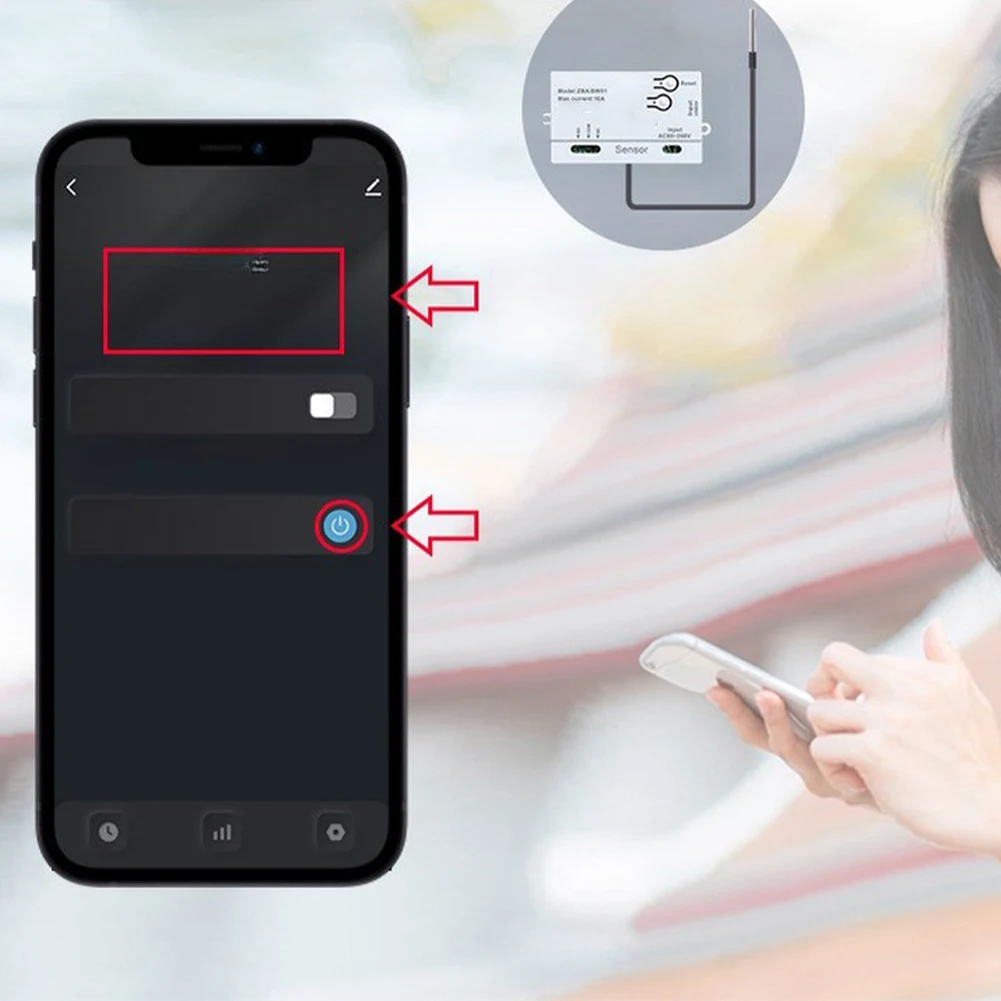 For Zigbee Smart Temperature Controller with 1 Meter or 2 Meter Waterproof Probe for Greenhouse and Fermentation AC85-265V