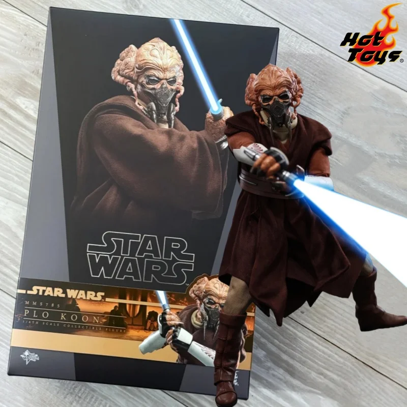 

В наличии оригинальные фигурки HOTTOYS HT 1/6 MMS785 Plo Koon, коллекционная модель игрушки из Star Wars: Episode III - Revenge Of The Sith.