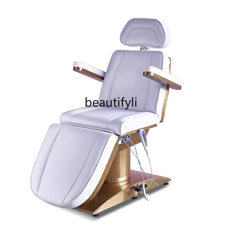 

High-End Electric Beauty Folding Bed Beauty Salon Special Tattoo Bed Split Leg Rotation Multi-Function Pedicure Chair