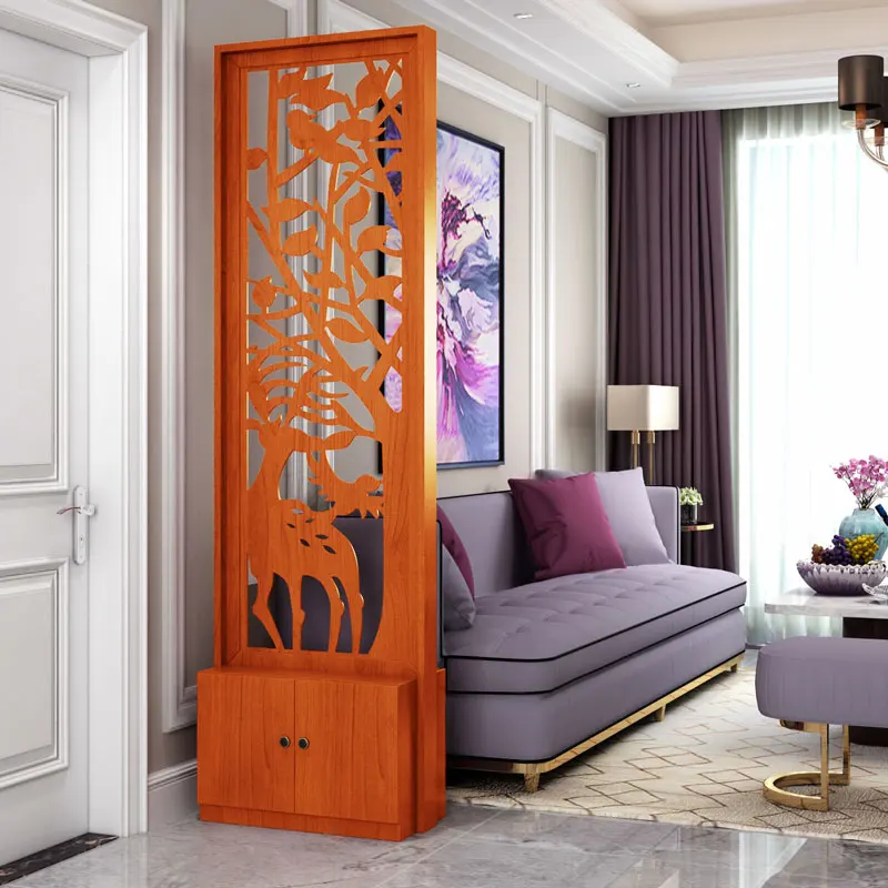 LH new Chinese screen partition living room bedroom multi-functional seat screen simple decorative rack