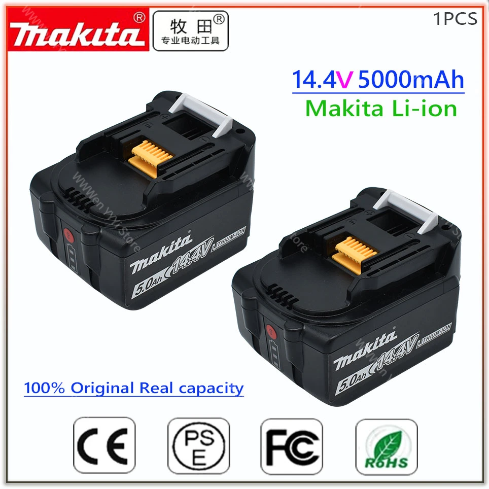 

5000mAh Makita 14.4V BL1430 BL1415 BL1440 196875-4 194558-0 195444-8 3.0Ah 14.4V Makita rechargeable battery for LED indicator