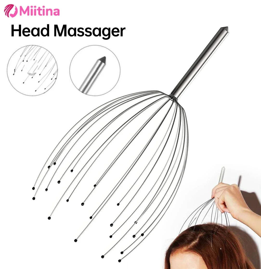 

Head Massager Scalp Tickle Soul Extractor for Human or Pet Head Massage Soul Extractor Head Relaxation Comfort Temple Massage