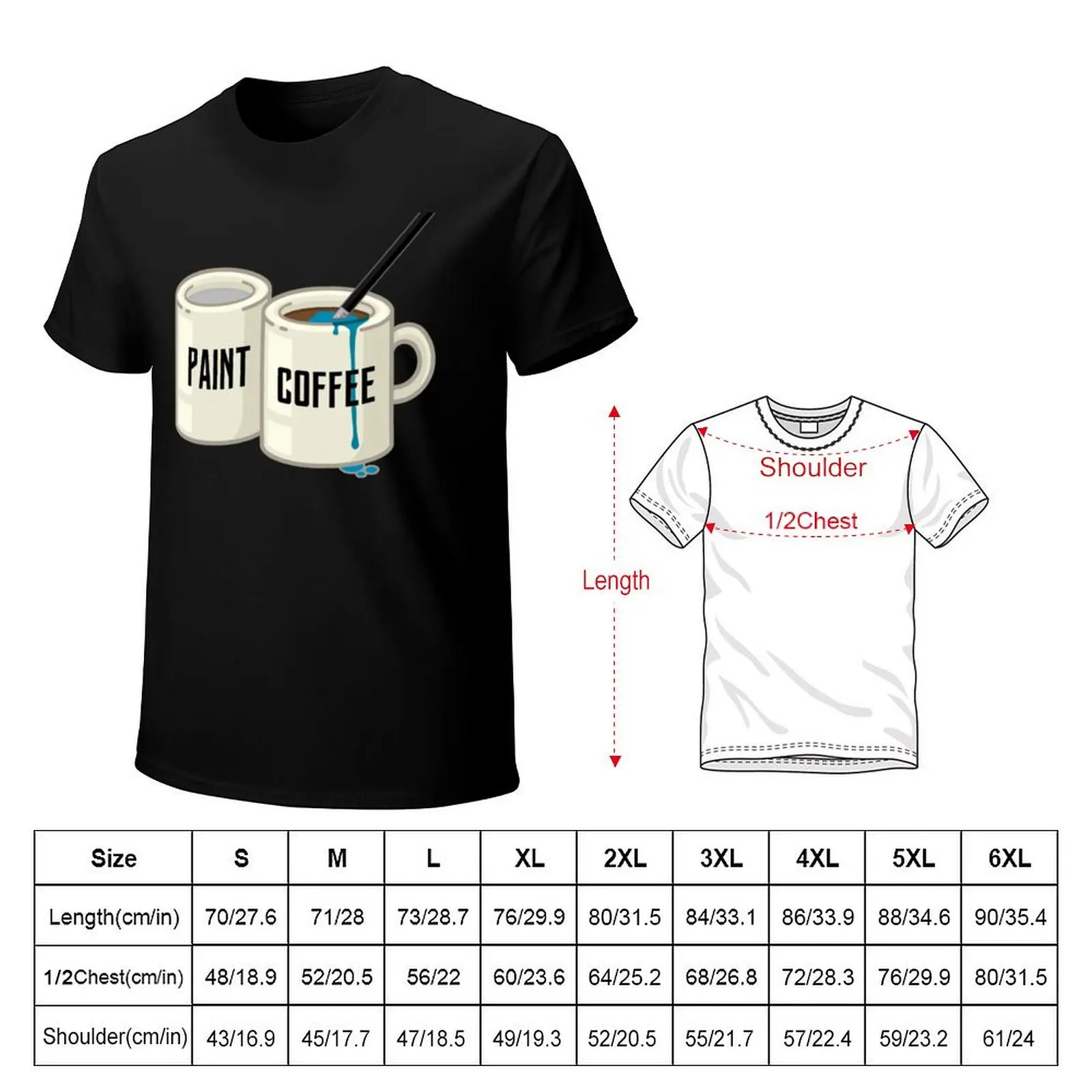 The Painter_s Struggle T-Shirt Relaxed Fit Casual Short Sleeve Top