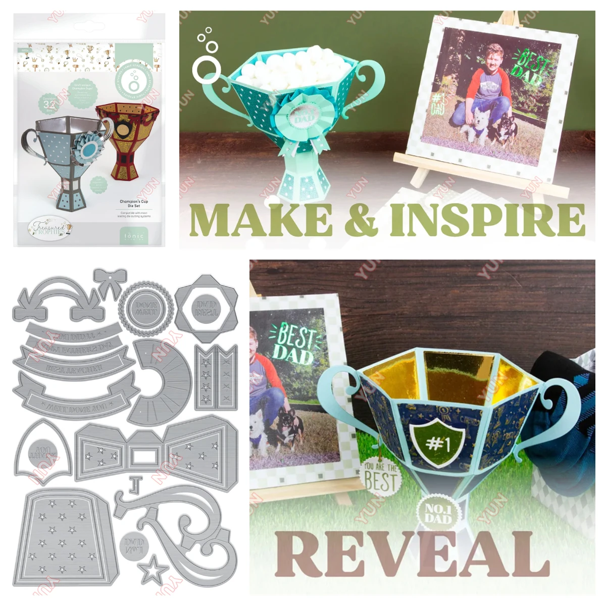 

Treasured Trophies Die 2025 New Metal Cutting Dies for Scrapbooking Stamp Greeting Card Gift Making Photo Album Embossing Molds