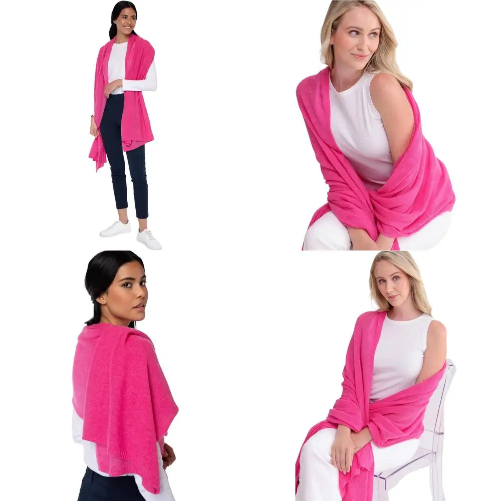 

Luxury 100% Cashmere Lightweight Travel Wrap for Comfort and Style