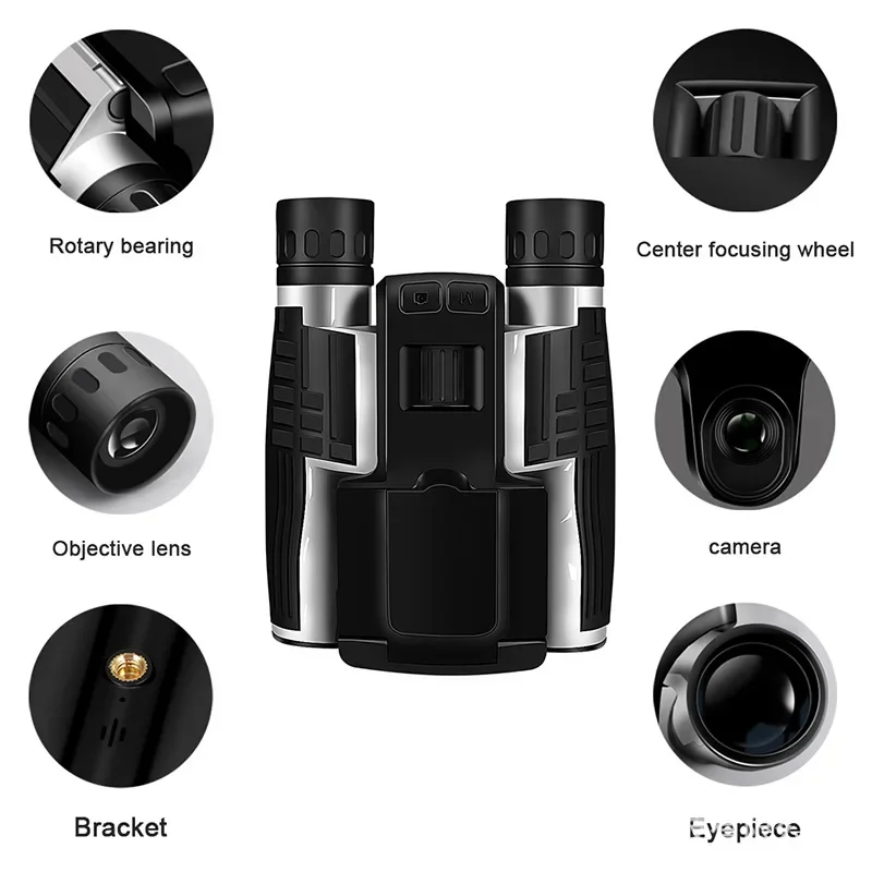 High definition photography and video recording, starlight night vision binocular camera with screen, digital telescope