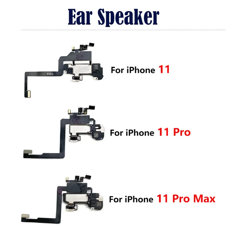 Original Ear Speaker with Proximity Light Sensor For Iphone 11 Pro Max Earpiece Listening Flex Cable Parts