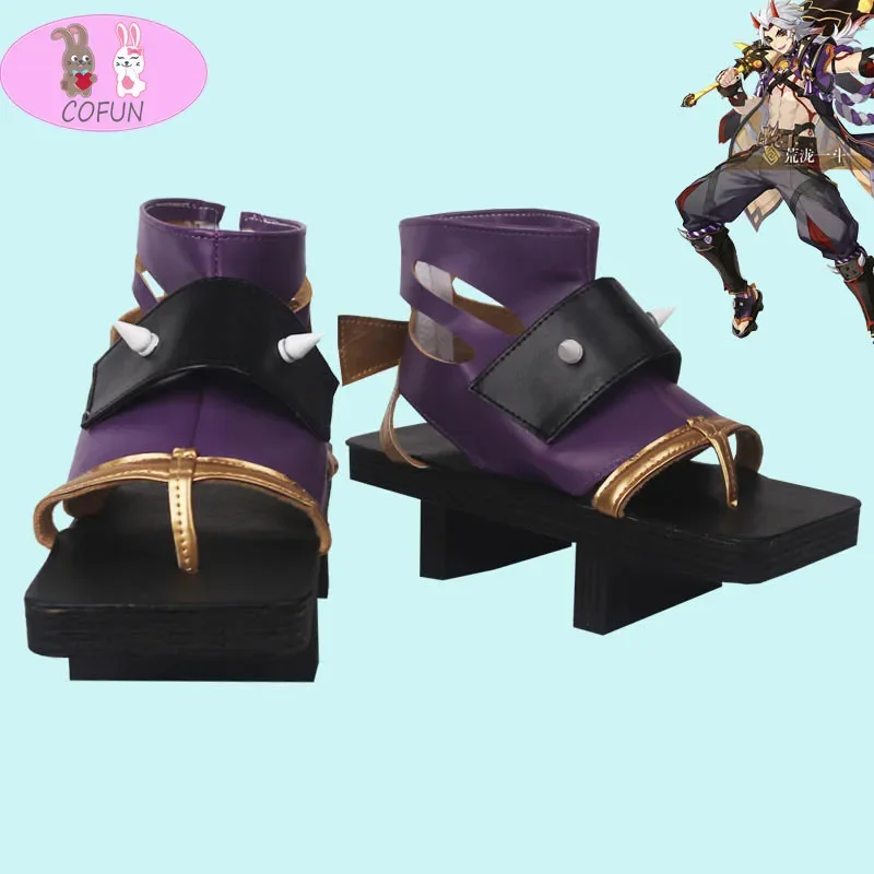 Genshin Impact Arataki Itto Cosplay Shoes Boots Halloween Cosplay Costume Accessories Props