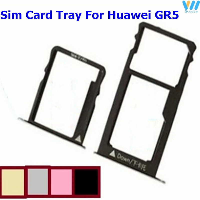 

SIM Card Tray Holder For Huawei GR5 Kll-L03 L21 L22 L23 Sim Card Reader Slot Socket Holder Adapters Replacement Repair Parts New