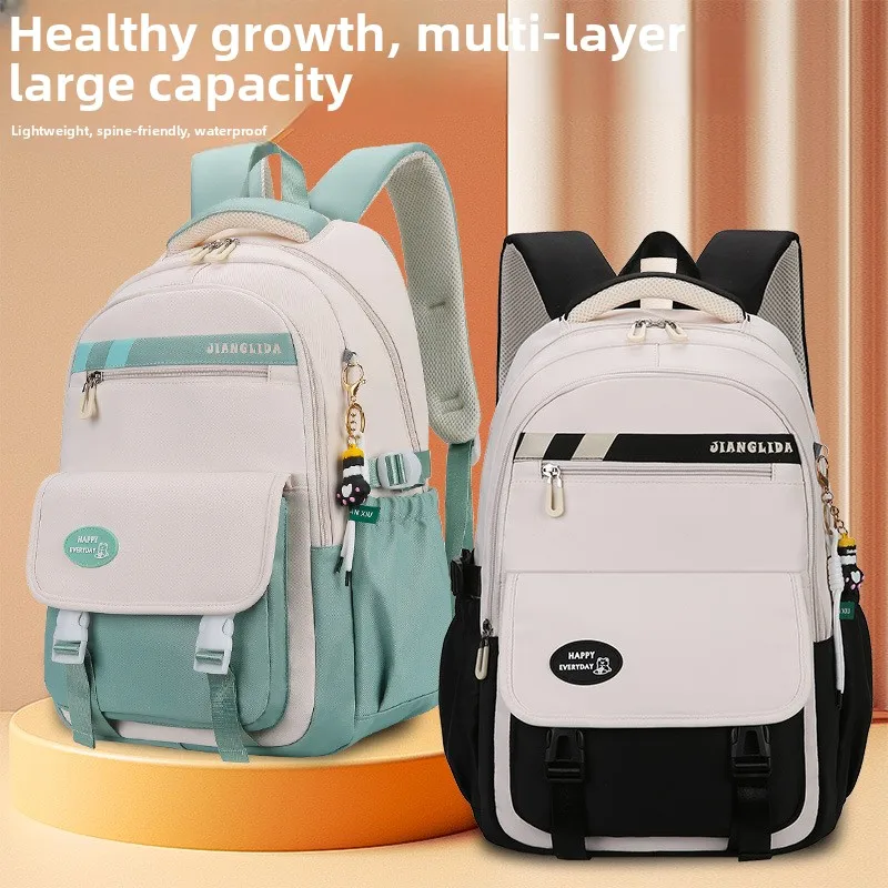 

Рюкзак для старшеклассниц и учениц средней школы, большой вместимости, с двумя лямками, качественный, в британском стиле