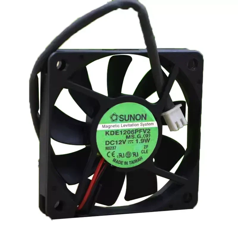 SUNON KDE1206PFV2 6010 12V 1.9W 6cm Chassis Silent Cooling Fan for Electronics Enclosures and Industrial Equipment