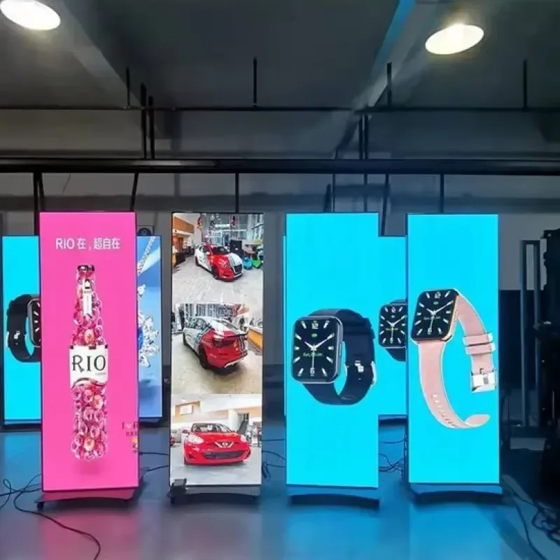 640X1920mm P2 LED Poster Stable High Refresh Screen 4G WiFi USB Control For Store Commercial Advertising Display